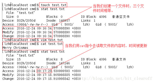 Linux重要三個(gè)文件時(shí)間創(chuàng)建時(shí)間