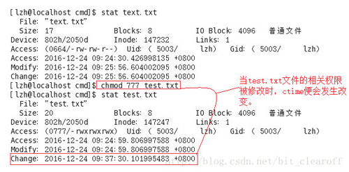 Linux重要三個(gè)文件時(shí)間創(chuàng)建時(shí)間